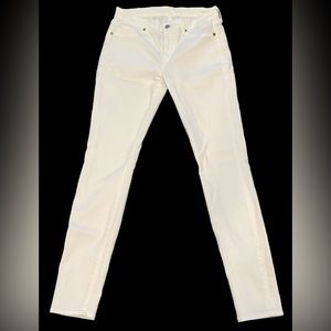 7 for all Mankind Women’s “The Skinny" Jeans in Luxe White Size 27